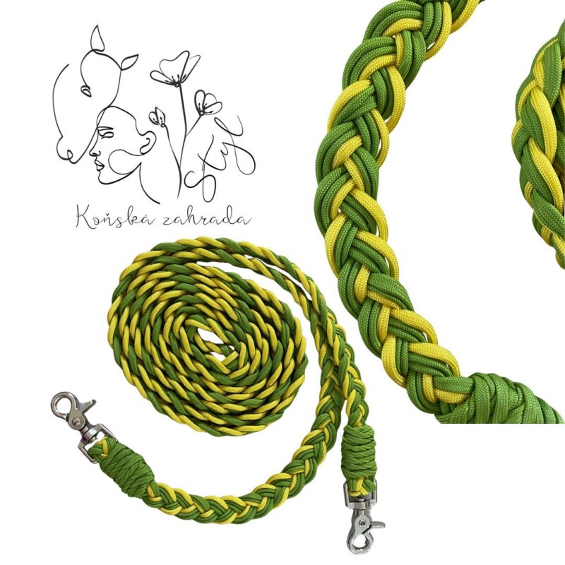 Otěže FULL zeleno-žluté